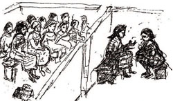 A girl can't disclose her reproductive health needs in an environment where there is no privacy