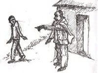 Son disobeying his father's commands