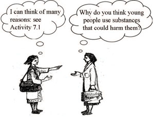 Why do young people use harmful substances?