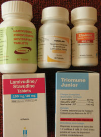 ARV's in their packaging.