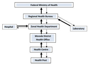 Passive surveillance information flow in Ethiopia