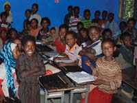 Children in a classroom during a lesson.