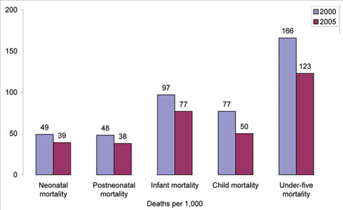 A graph containing epidemiological data.