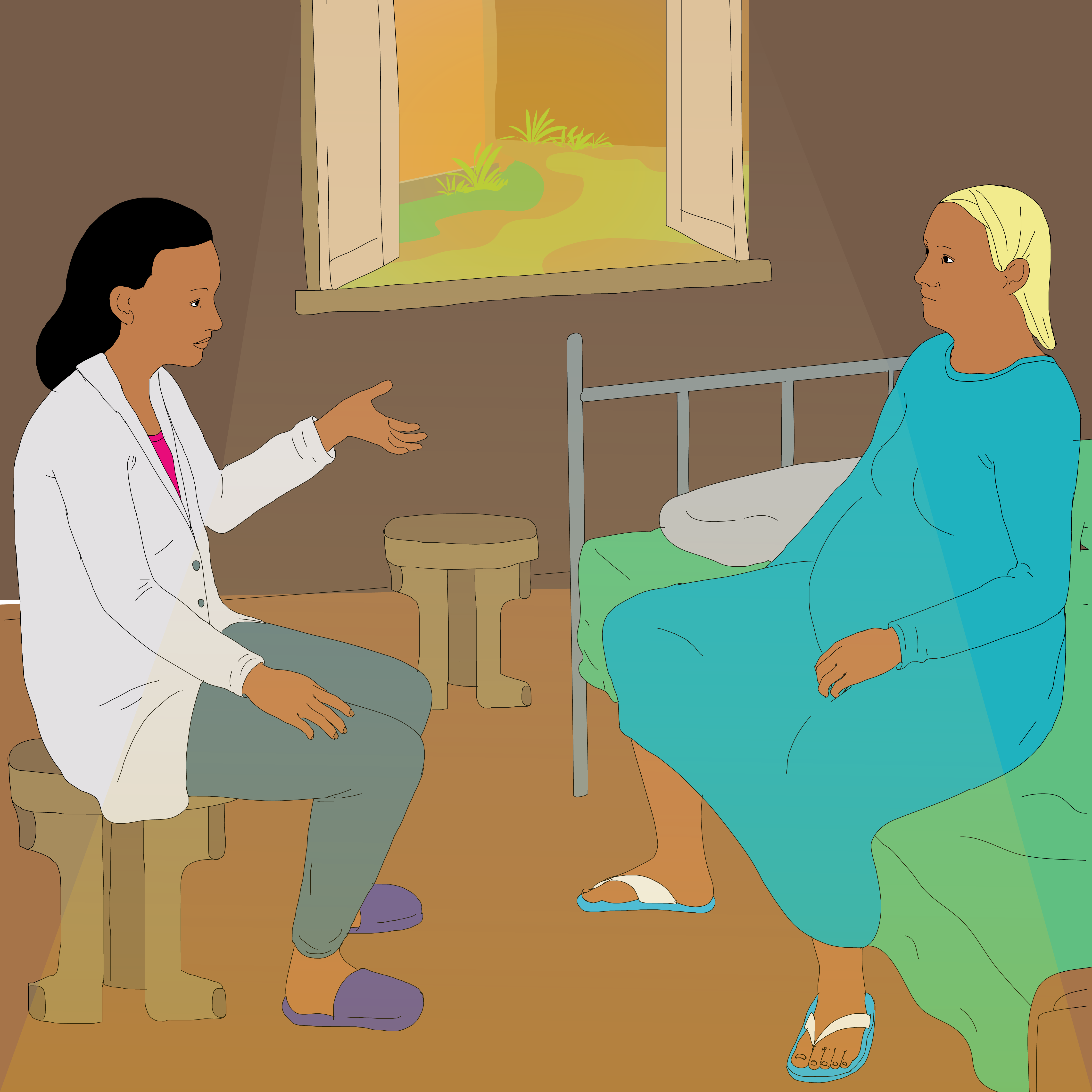 COVID-19 prevention method health education for Pregnant mother - Infographic on COVID-19 sign and symptoms