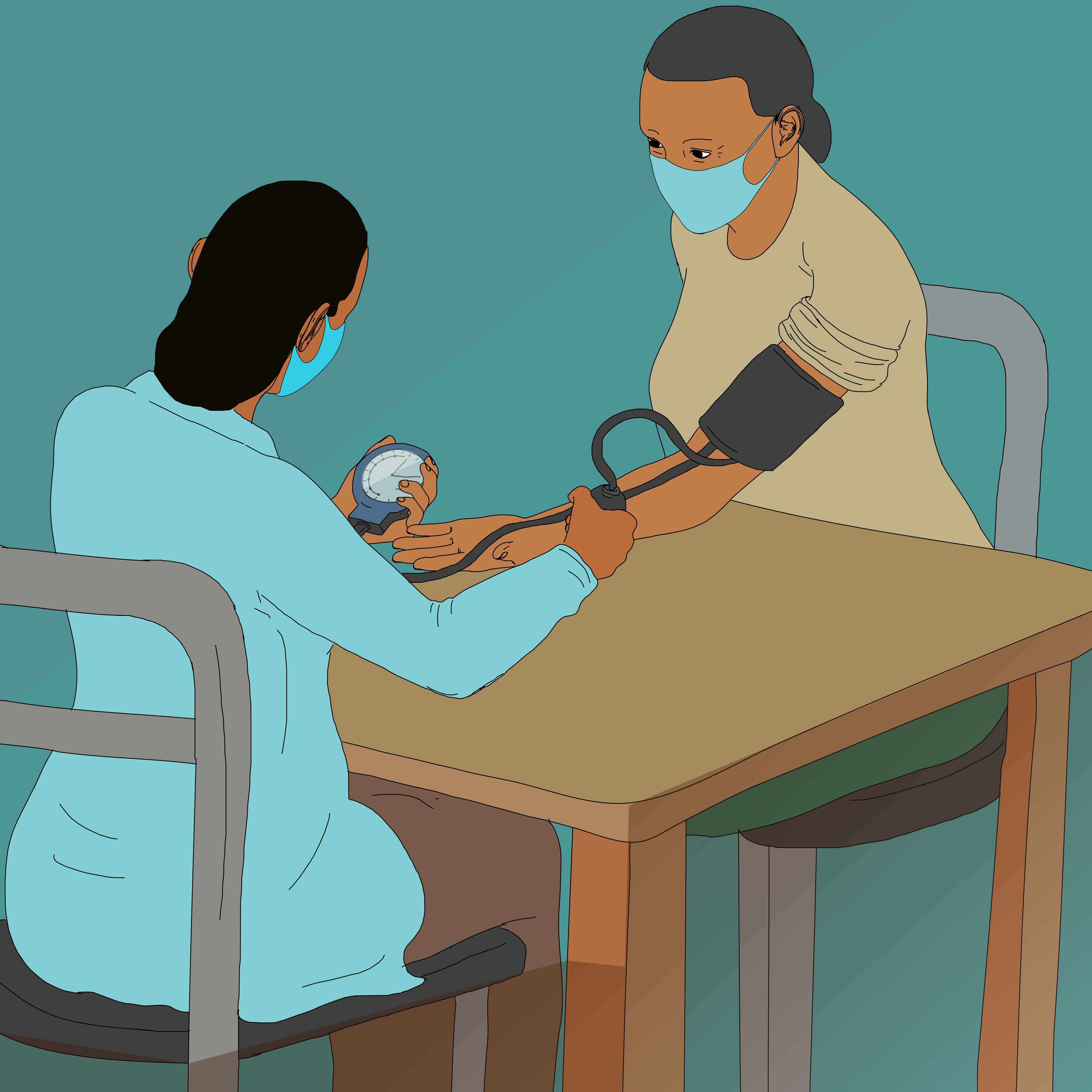 COVID-19 prevention method health education for NCD patients - Infographic on COVID-19 sign and symptoms