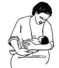 Mother breastfeeding her baby
