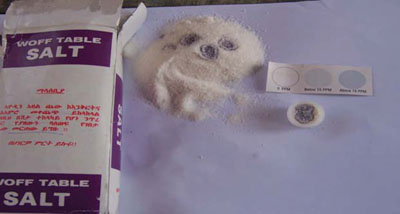 Testing salt iodine level